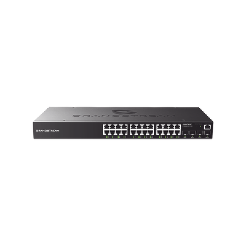 GRANDSTREAM GWN7803P Switch PoE+ Administrable / 24 Puertos 10/100/1000 Mbps + 4 SFP / 360W PoE Total / Switching 56 Gbps / Cloud GWN Sin Costo / Mont