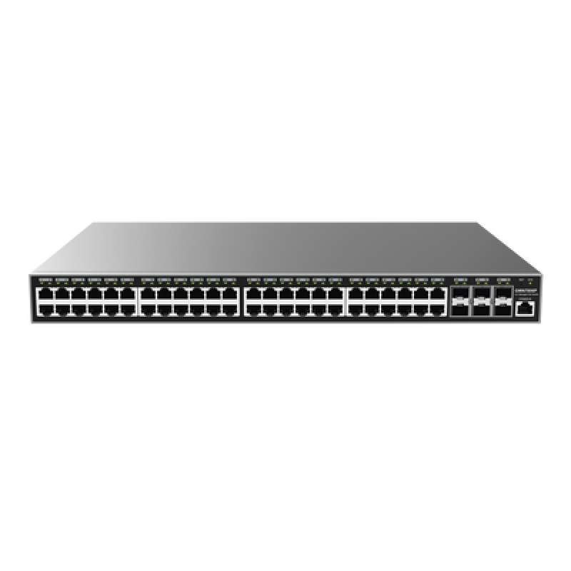 GRANDSTREAM GWN7806P Switch Gigabit PoE+ Administrable / 48 puertos 10/100/1000 Mbps + 6 Puertos SFP+ / Hasta 400W / Compatible con GWN Cloud.