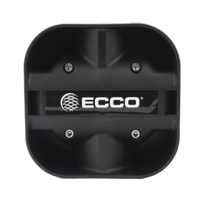Bocina Compacta de Uso Rudo, 100 Watts de Potencia, Ideal Para Vehículos de Encubierto, Con Soporte Universal, 11 Ohms de Impedancia