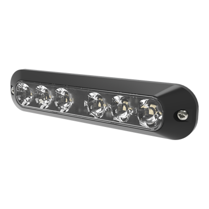 Luz Auxiliar Serie X3705, 6 LEDs Ultra Brillantes, color Rojo / Azul
