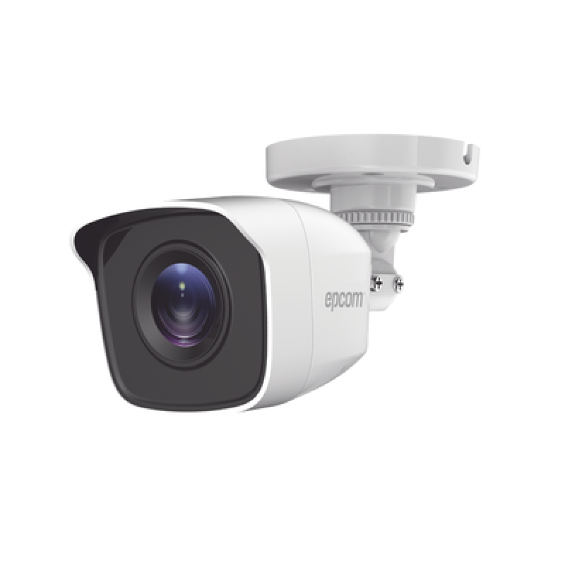 Bala TURBOHD 2 Megapíxeles (1080p) / Gran Angular 103° / Lente 2.8 mm / IR EXIR Inteligente 20 mts / Exterior IP66 / dWDR / TVI-AHD-CVI-CVBS / Policarbonato