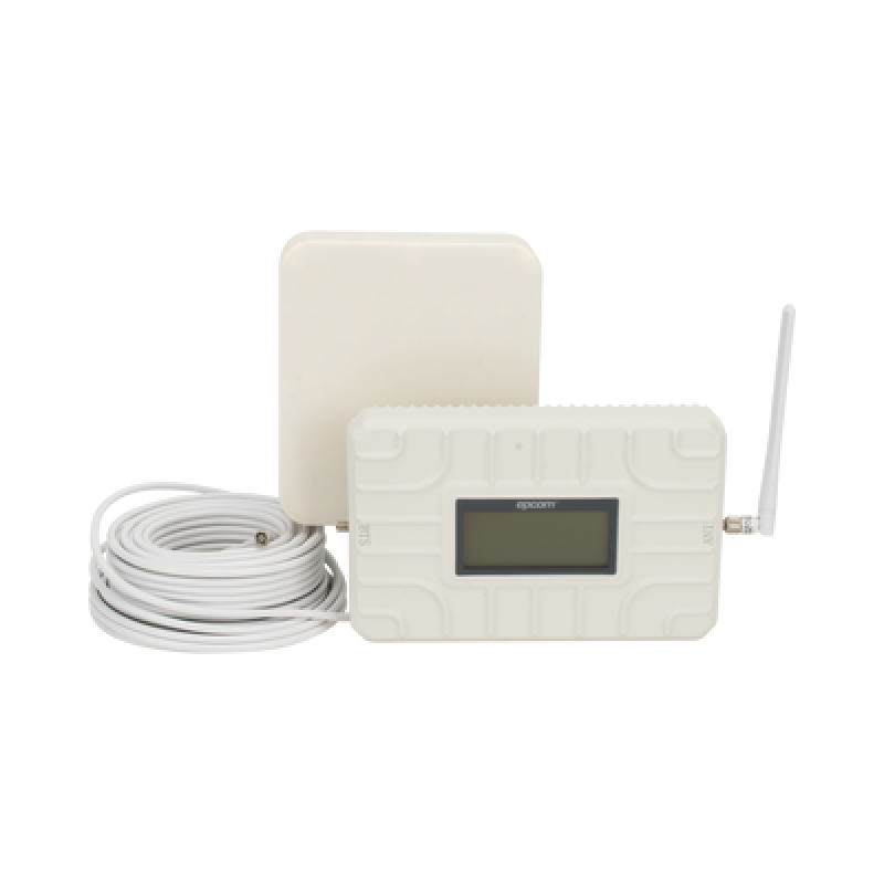 Kit Amplificador de Señal Celular 2G, 3G, 4G y 5G / Mejora llamadas convencionales y VoLTE / Amplifica señal de TELCEL, AT&T, MOVISTAR, BAIT,DiRi y más / Cubre hasta 150 m².