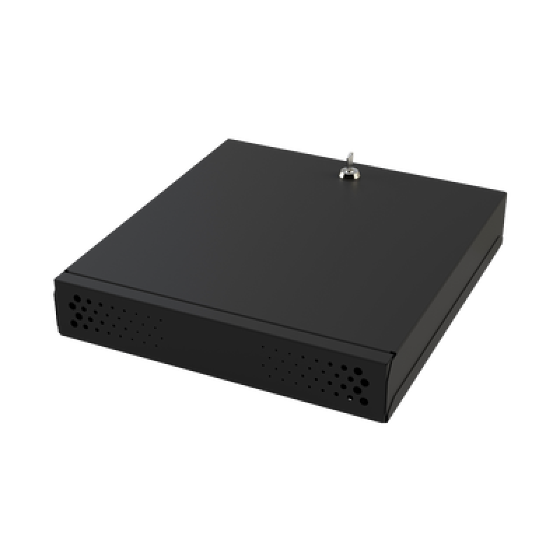 EPCOM INDUSTRIAL GABVID1R3 Gabinete Metálico de Seguridad para DVR/NVR, Ancho 396 mm x 78 mm de Alto x