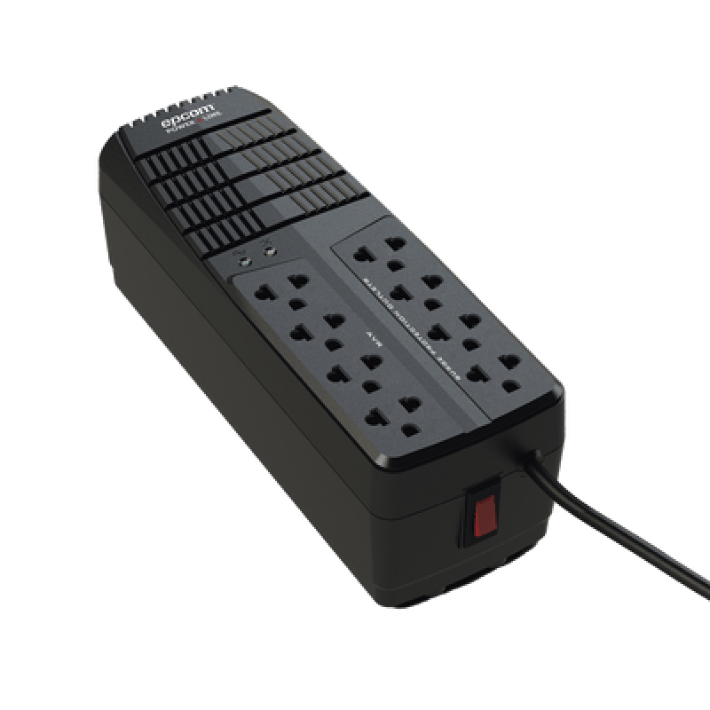 EPCOM POWERLINE EPL2000AVR Regulador de Voltaje 2000 VA-1000 W / 4 Contactos con AVR / 4 Contactos con Supresor de Picos / Protección RJ11