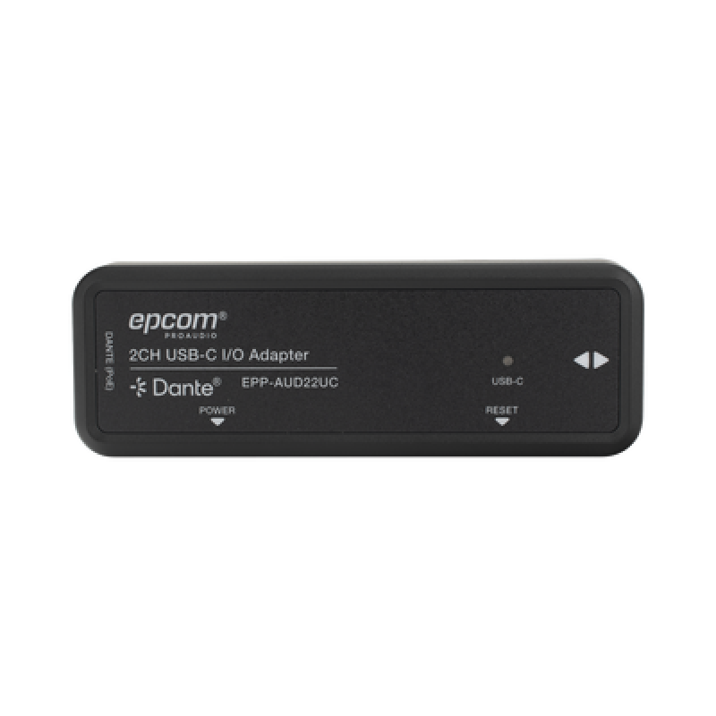 Extensor de Audio y Video / Dante® 2CH / USB-C I/O / HDMI 4K@30Hz / 100 m (328 ft) / PoE / Latencia 1-5 ms / ESD ±8 kV