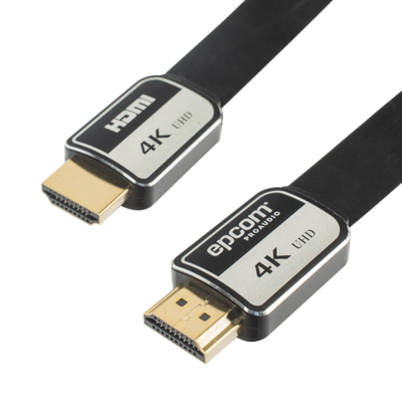 Cable HDMI de 3 Metros (9.84 Pies) | Alta Definición | Versión 2.0 | Alta Velocidad 18Gbps | 4K@60Hz | Conectores Chapados en Oro | Tipo Plano