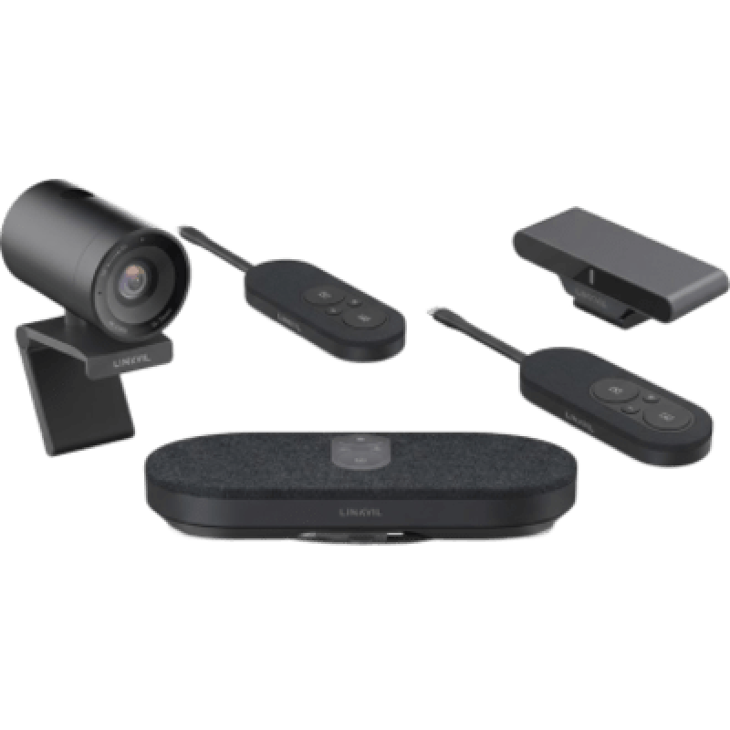 Kit de Videoconferencia 4K / Cámara 8MP / Micrófono 8 Filas / Altavoz 3W / 2 Pods Compartición Pantalla / USB-C BYOD / Salas hasta 32 m² (344 ft²)