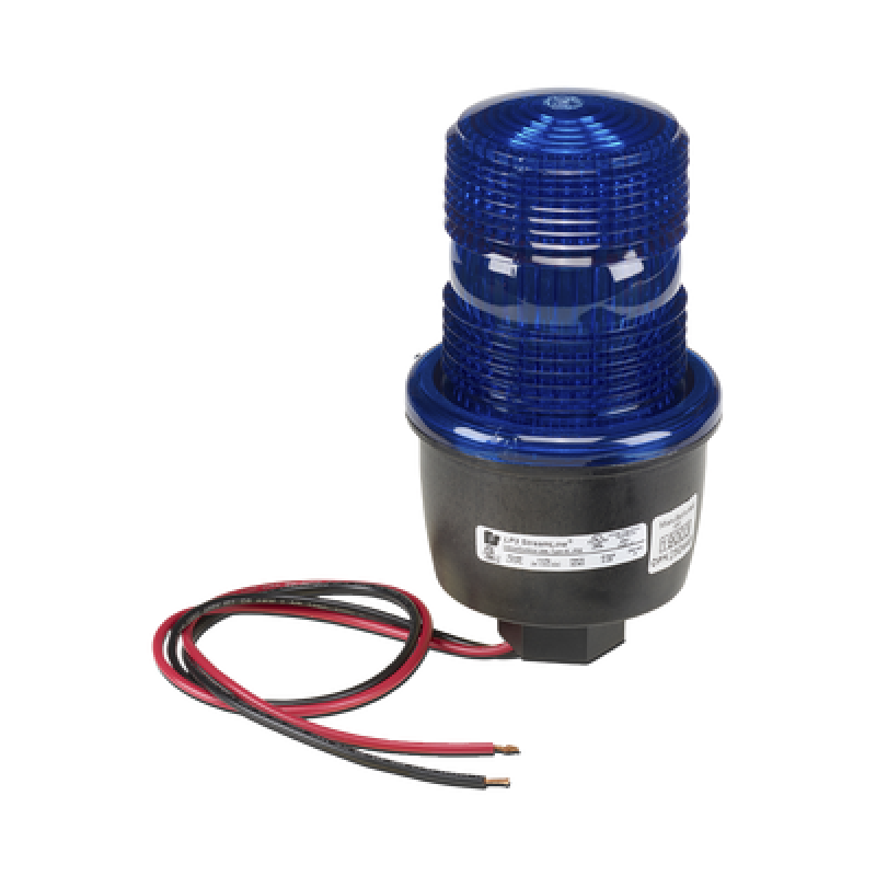 FEDERAL SIGNAL INDUSTRIAL LP3PL-024-B Luz de advertencia LED serie Streamline, 24 Vcd, montaje en tubo, azul