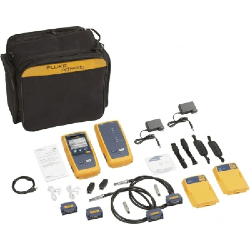 FLUKE NETWORKS DSX2-5000INT Certificador DSX-5000 para Cable de Cobre Cat5e, Cat6 y Cat6A, Precisión de Nivel V (1 GHz), Con WiFi Integrado y Pantalla