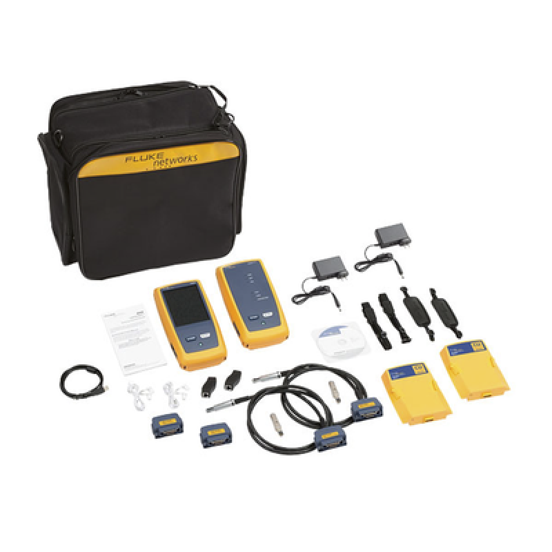 FLUKE NETWORKS DSX2-8000INT Certificador DSX-8000 para Cable de Cobre Cat5e, Cat6, Cat6A y Cat8, Precisión de Nivel VI/2G (2 GHz), Con WiFi Integrado