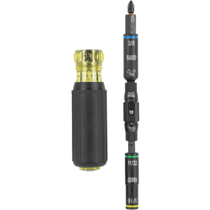 Destornillador / Llave de Tuercas 10 en 1 KNECT™ con Clasificación de Impacto / Compatible con Herramientas Eléctricas / Puntas Intercambiables / Portabrocas KNECT™ de 12 Puntos / Barra de Acero / Torque de 150 in-lb