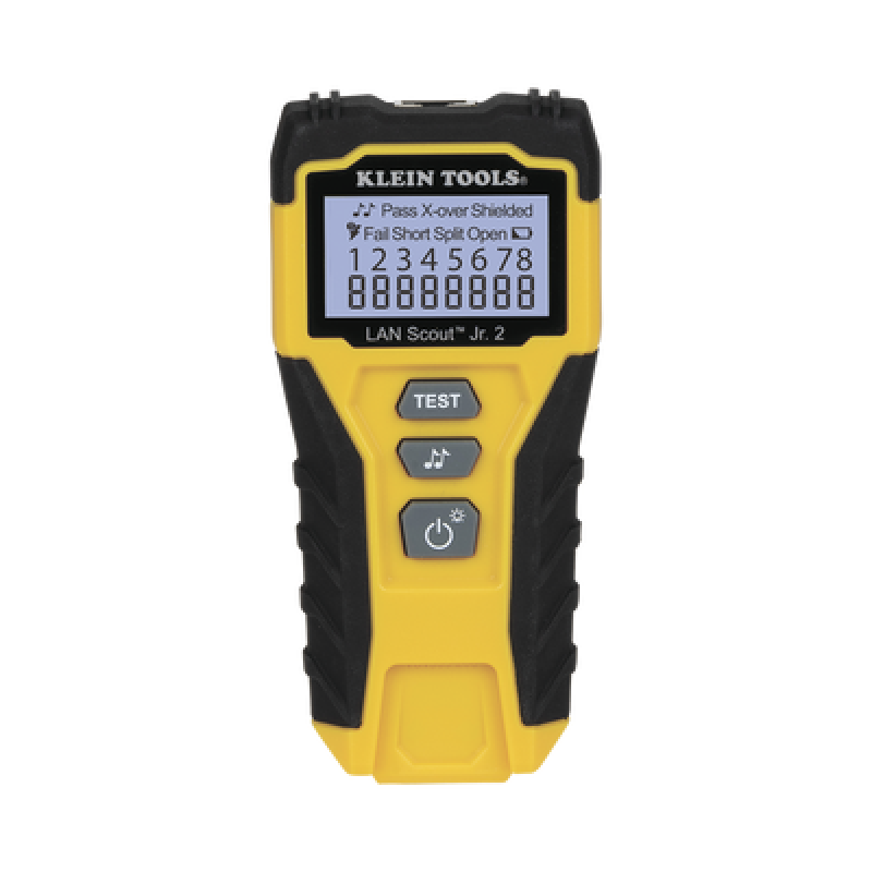 Tester  de Cable LAN Scout™ Jr. 2/ Para: Prueba aprobada/ Error de Cableado/ Falla de Circuito Abierto o Cortocircuito/ Par Dividido/ Blindaje.