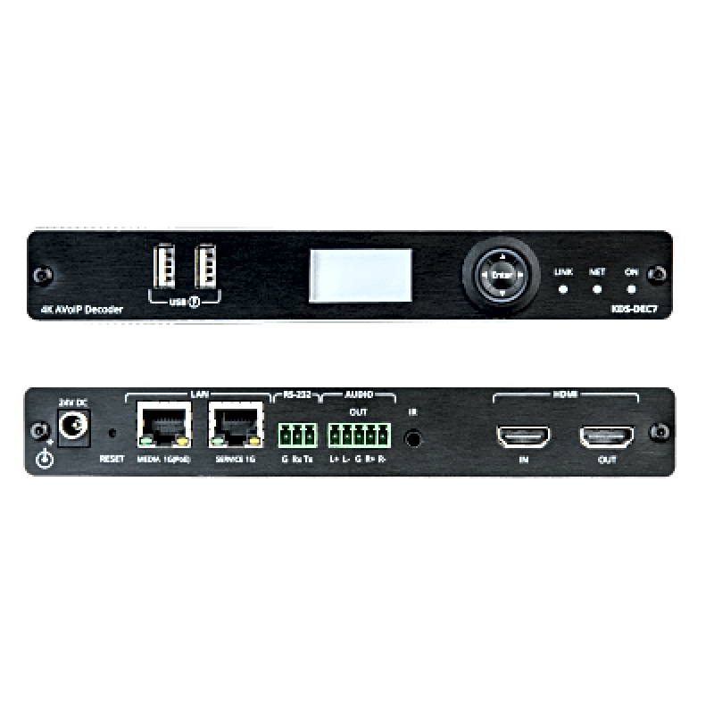 Codificador AVoIP | Entrada HDMI | 4K60 | Red 1G | Soporta KVM | IR RS232 CEC | HDR10 | PoE | Escalable 999 Canales | Baja Latencia