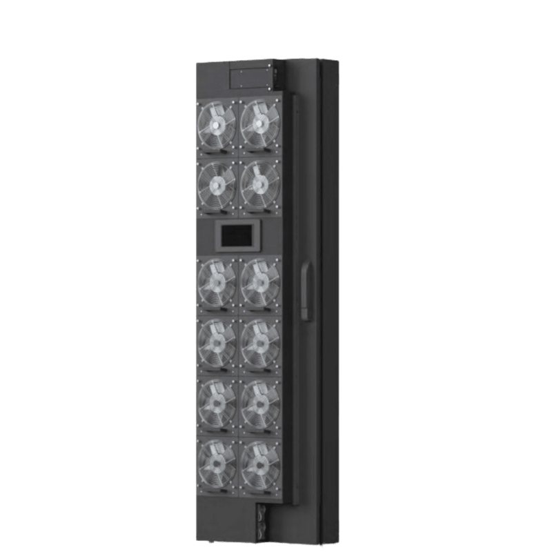 Enfriador de Puerta Trasera para Rack 42U / 800W Agua Refrigerada / 12 Ventiladores DC Hot-Swap / Ethernet SNMP Modbus / Hoffman RackChiller RDHX PRO