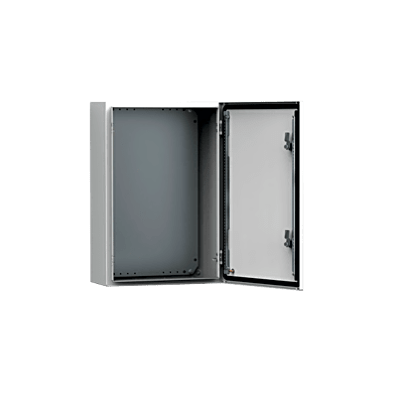HOFFMAN MAS0504026R5 Gabinete de Uso Exterior MAS 500 x 400 x 260 mm NEMA 4/12/13; IP66; IK10 de Acero Dulce 1.5 mm con Platina de Montaje Incluida Co