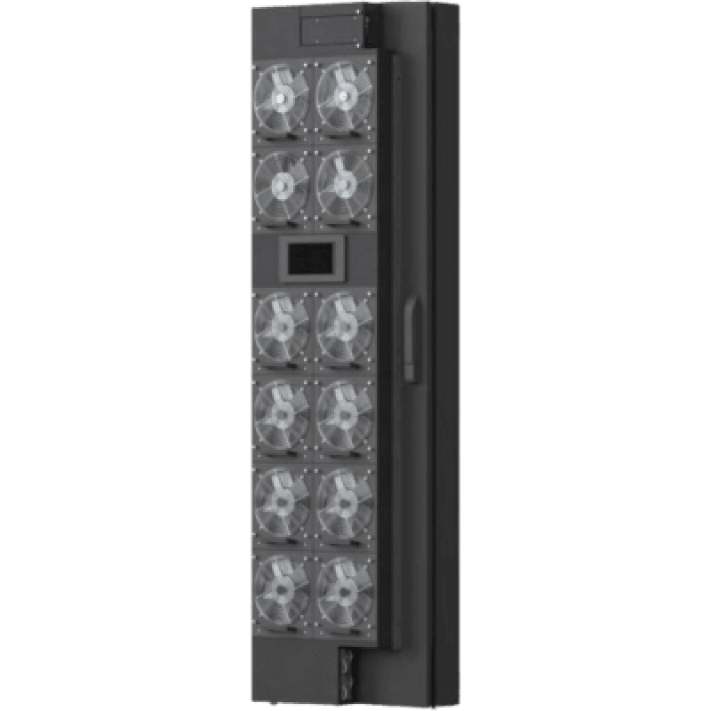 Enfriador de Puerta Trasera Activo para Rack 42U / Ancho 800 mm (31.5 in) / Capacidad hasta 78 kW / Refrigeración por Agua Fría / 12 Ventiladores DC Hot-Swap / Hoffman RackChiller RDHX PRO