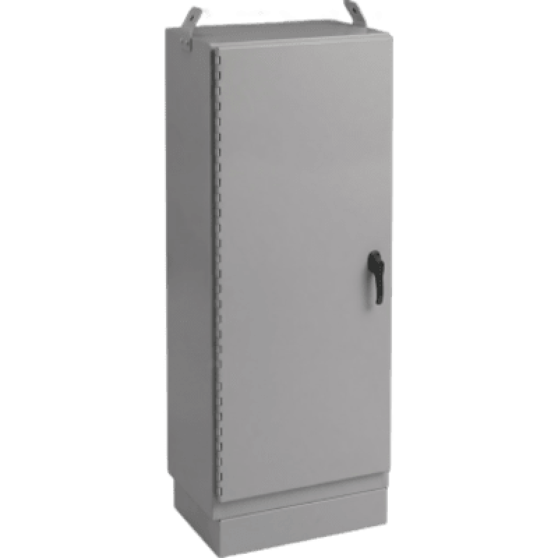 Gabinete para Exterior Tipo 4X Doble Puerta de 43 UR / Aluminio Soldado / 2134 x 762 x 1118 mm (84 x 30 x 44 in) / Exterior IP66 / Montaje Almohadilla / Gris RAL 7035