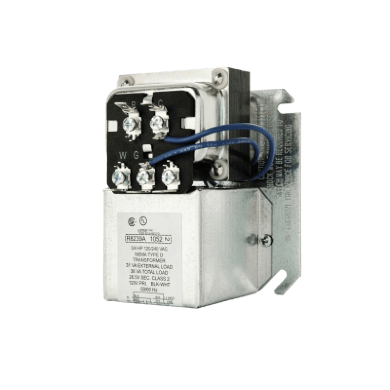 Centro de ventilador con transformador de 38 VA para sistemas de calefacción y refrigeración, conmutación SPDT, montaje en caja de 4 pulgadas