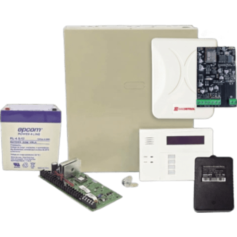 Kit Panel Control Antirrobo / 48 Zonas / 8 Cableadas Ampliables / WiFi / 3 Particiones / Alcance 60 m (196.9 ft) / 2 Salidas Domóticas