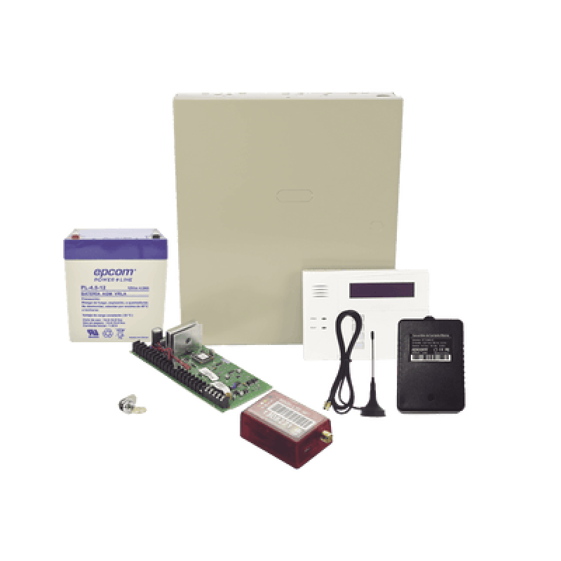 HONEYWELL HOME RESIDEO VISTA48MN02/6160RF (2 Años 4GLTEM/5G ILIMITADO INCLUIDO) Kit Vista48LA con comunicador 4GLTEM/5G MN01, Teclado, Gabinete, Bater
