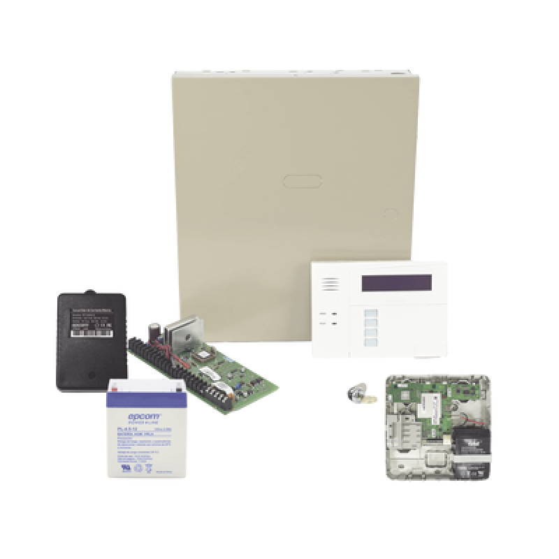 Panel de Alarma VISTA48 con Comunicador LTEMPA, Batería y Transformador