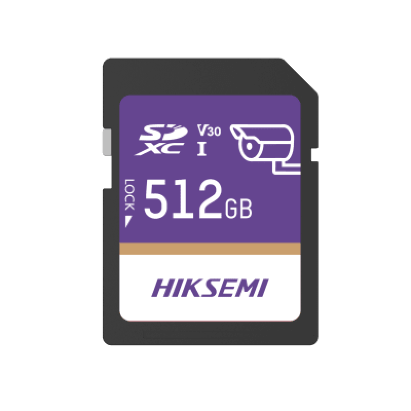 Memoria SD Clase 10 de 512GB / Especializada Para Videovigilancia