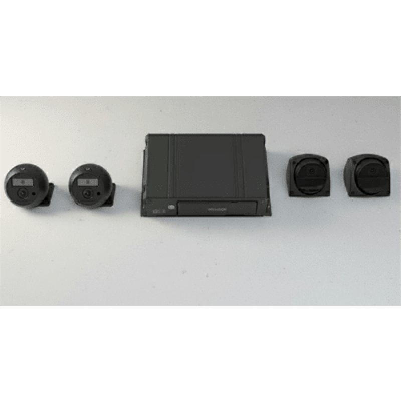 HIKVISION AE-MD5043-SD/I/GLF/KIT Kit DVR Móvil / 2 Cámaras Interior + 2 Cámaras Exterior / (1080p) / 4 Canales TURBOHD / Tecnología IA Integrada / Sop