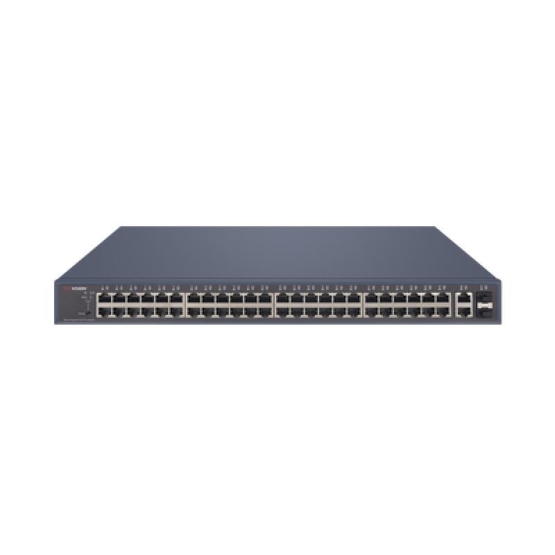 HIKVISION DS-3E1552P-SI Switch PoE+ / Administrable / 48 Puertos 1000 Mbps PoE+ / 2 Puertos 1000 Mbps Uplink / 2 Puertos SFP / 470 Watts