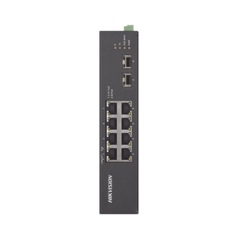 HIKVISION DS-3T0510HP-E/HS Switch Industrial No Administrable Gigabit / 6 Puertos Gigabit PoE+ (30 W) + 2 Puertos Gigabit PoE++ (60 W) / 2 Puertos SFP