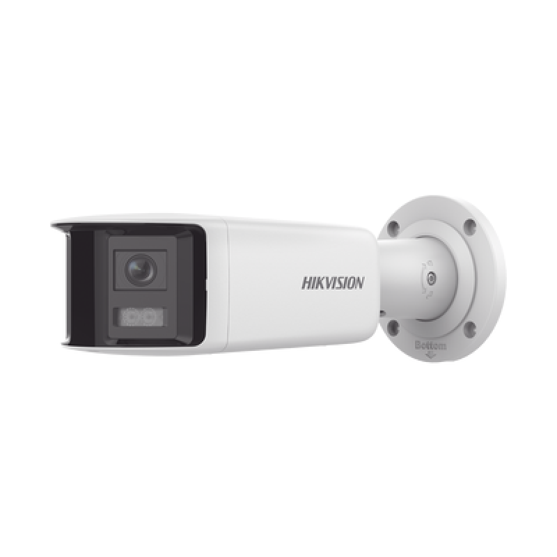 HIKVISION DS-2CD2T47G2P-LSU/SL(C) [FlexVu] [PROTECCIÓN ACTIVA] Bala IP Panorámica 4 Megapixel / 2 Lentes 2.8 mm (180°) / Imagen a Color 24/7 (ColorVu)