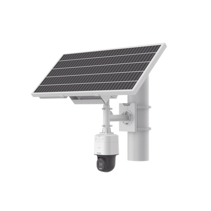 HIKVISION DS-2XS3Q47G1-LDH/4G/C18S40 Kit Solar IP All in One / Cámara PT ColorVu 4 Megapixel / Lente 4 mm / Panel Solar / Batería de Respaldo de Litio