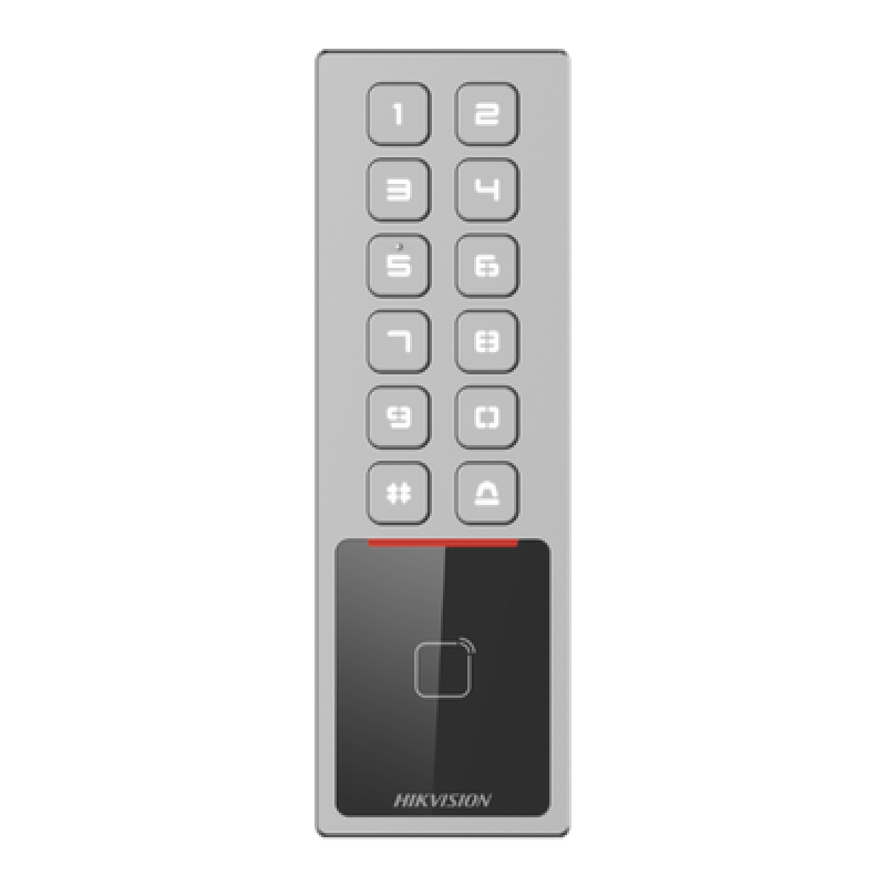 Teclado de Control de Acceso Antivandálico / IP65 & IK08 / 3,000 Usuarios / 10,000 Tarjetas / Lector MIFARE 13.56 MHz / TCP/IP y RS485 / 100,000 Eventos