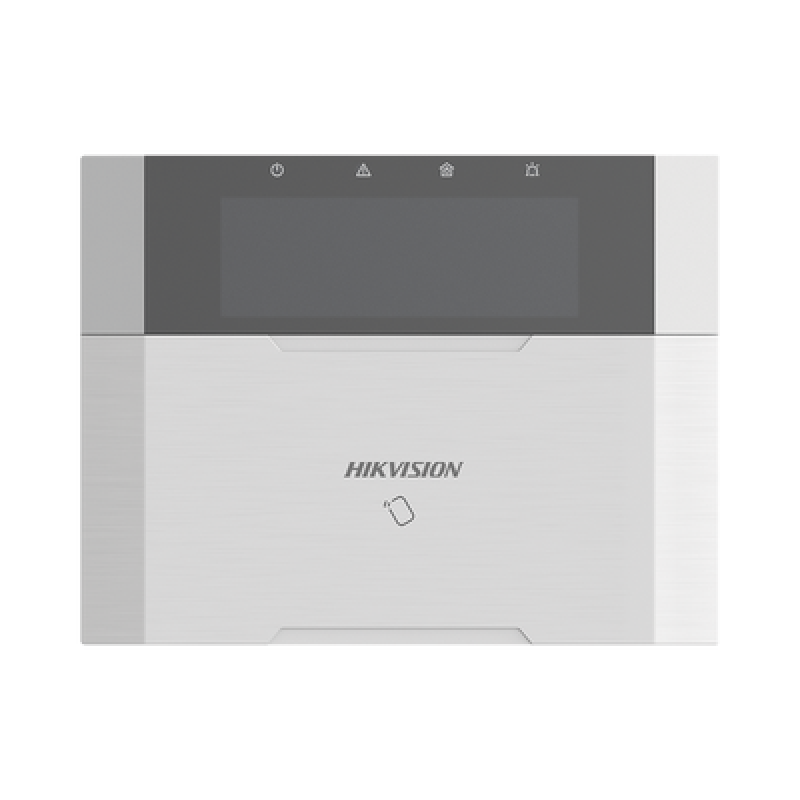 HIKVISION DS-PK1-LRT-HWB (AX HYBRID PRO) Teclado Compatible con el Panel Hybrid Pro Hikvision DS-PHA64-LP y DS-PHA64-LP(B) / Pantalla LCD / 2 zonas ca