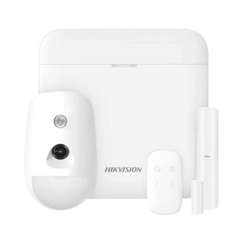 HIKVISION DS-PWA48-KS-CAM (AX PRO) KIT de Alarma AX PRO con GSM (3G/4G) / Incluye: 1 Hub / 1 Sensor PIR con Cámara / 1 Contacto Magnético / 1 Control