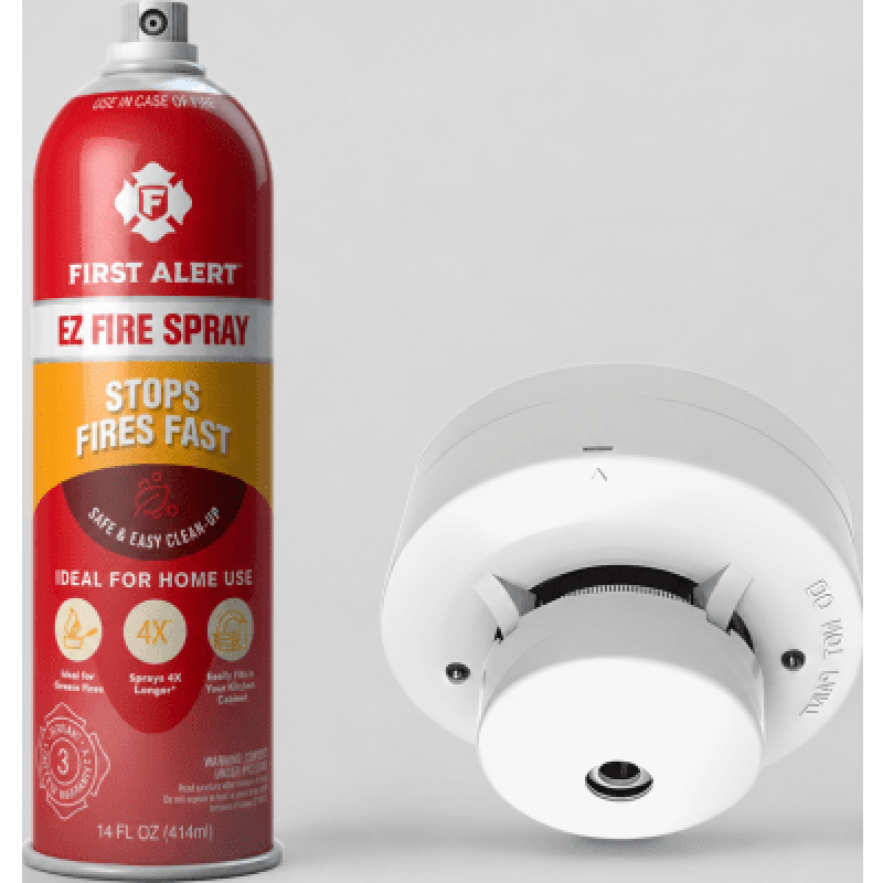 KIT Protección Contra Incendios / Extintor en Aerosol AF400 + Detector de Humo Fotoeléctrico / Seguridad Residencial y Comercial