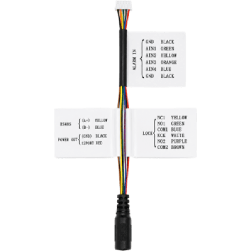 Arnés De Refacción Para Conexión De DSKV6114ME1, Alimentación, Entradas De Alarma, Comunicación Y Control De Cerradura.
