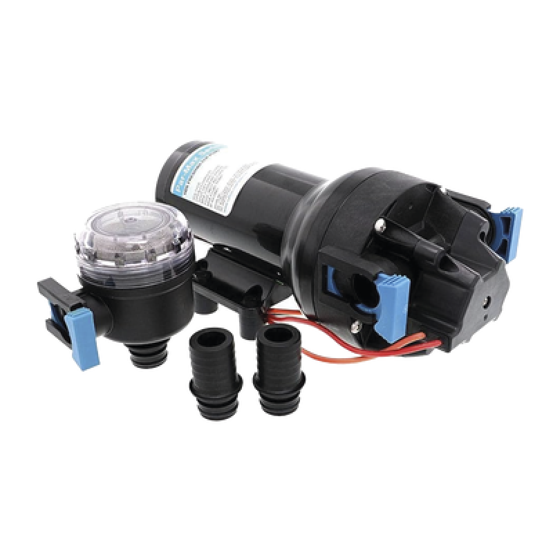 Bomba de diafragma / 24 Vcd / 60 PSI / 22.7 L/min / IPX6 / Autocebante 2.1 m (7 pies) / Aluminio fundido HD
