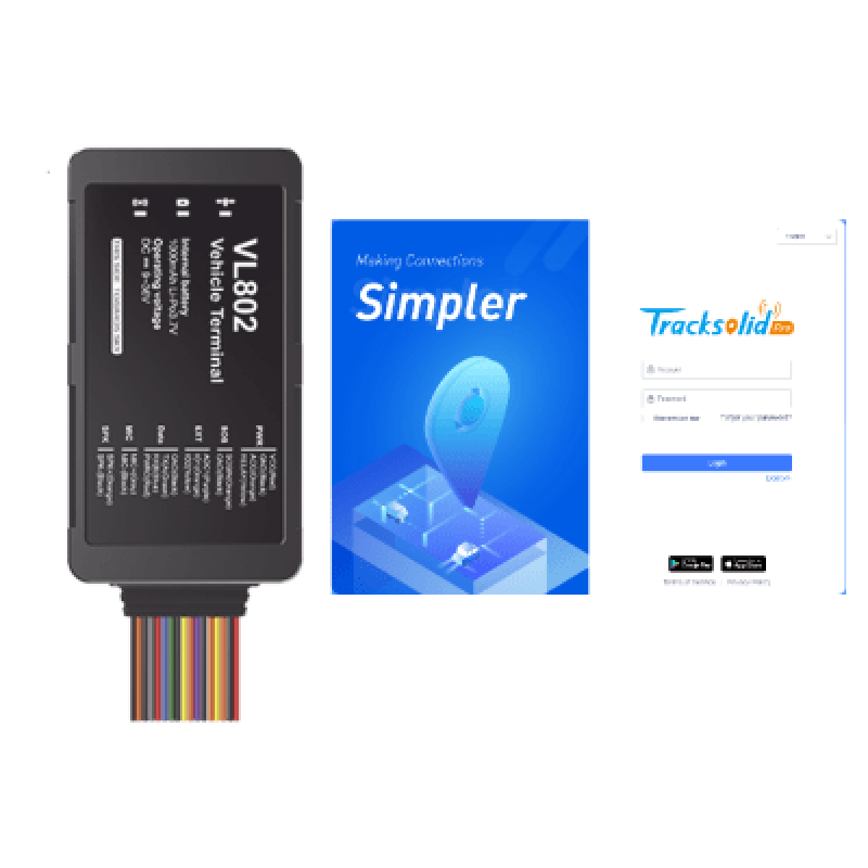 Rastreador GPS Vehicular 4G LTE / Corte Remoto de Motor / Botón de Emergencia SOS / Detección de Apertura de Puertas / Audio Bidireccional / Compatible con Sensor Ultrasónico UL212