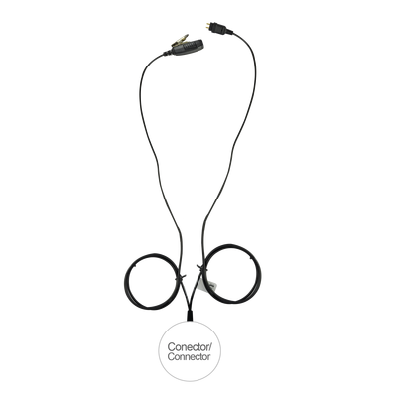 Kit de vigilancia LOC de 2 cables para KENWOOD NX-200/300/410, TK-480/2180/3180