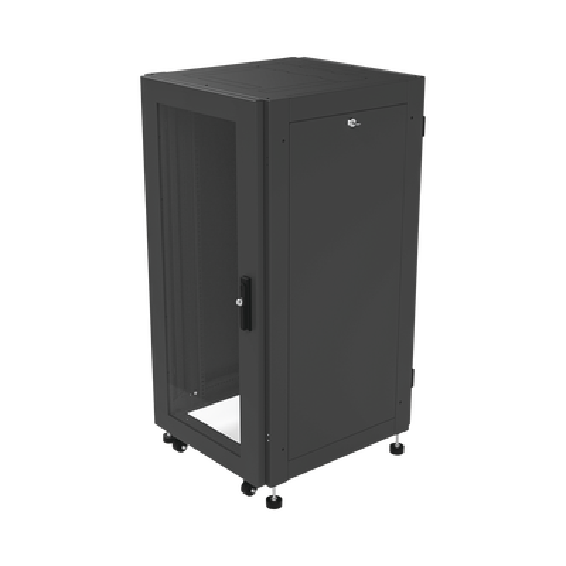 LINKEDPRO BY EPCOM LP-6060-24U-R2 Gabinete Profesional para Telecomunicaciones de 19in, Instalación a Piso, 24UR, 600 mm Profundidad, Se envía el Gabi