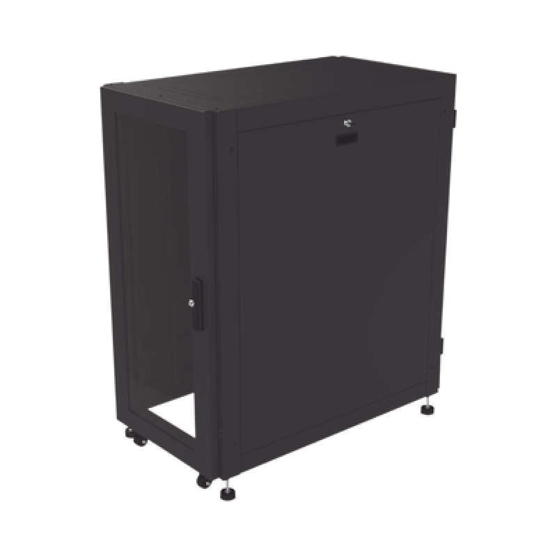LINKEDPRO BY EPCOM LP-60100-24U-R2 Gabinete Profesional para Telecomunicaciones de 24UR, 600 mm de Ancho x 1000 mm de Profundidad, Se envía el Gabinet