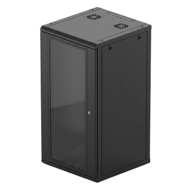 Gabinete de Pared 24U de 635 mm de Profundidad, Rack de 19 in en Acero Reforzado: Compacto y Resistente para Soluciones Profesionales