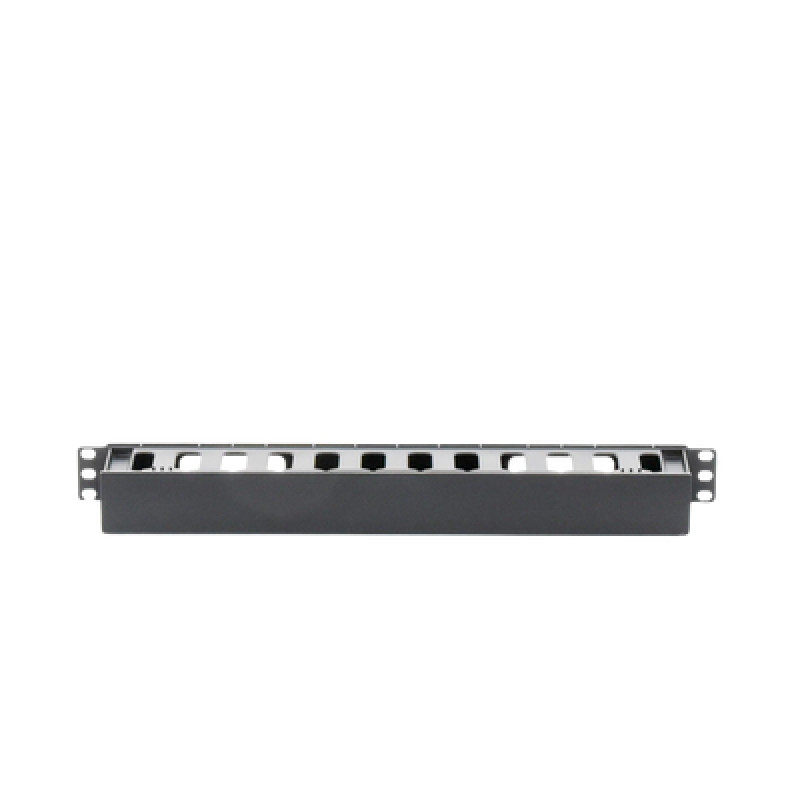 LINKEDPRO BY EPCOM LP-ORG-01 Organizador de Cables Horizontal de 1U para Rack de 19", Fabricado en Polímero Resistente a Deformaciones y Rayones