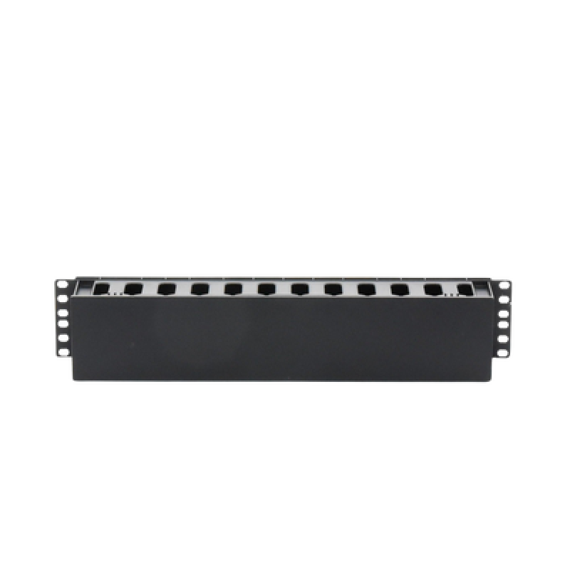 LINKEDPRO BY EPCOM LP-ORG-02 Organizador de Cables Horizontal de 2U para Rack de 19", Fabricado en Polímero Resistente a Deformaciones y Rayones