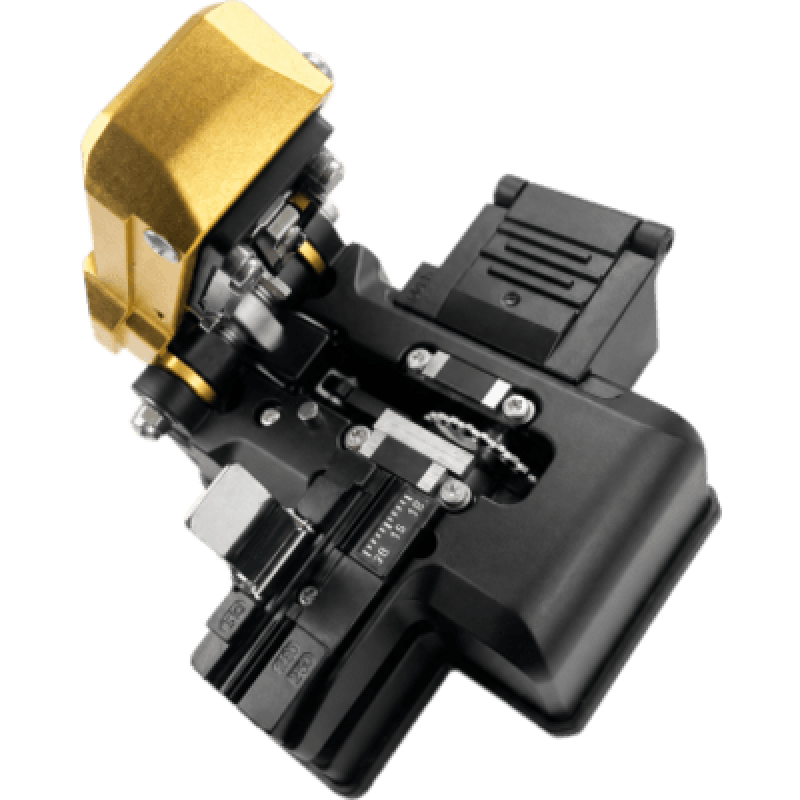 Cortadora de Precisión para Fibra Óptica / 48,000 Cortes / Cuchilla Rotativa Semiautomática / Cuerpo de Aluminio / Prevención de Daño por Retorno de Carro