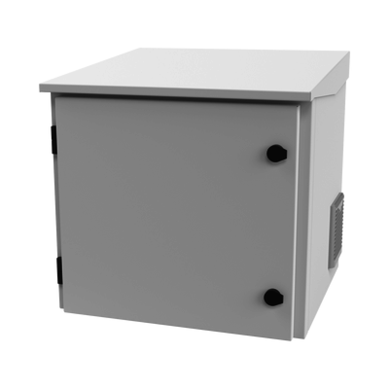 LINKEDPRO BY EPCOM LP-FORTE-09U-R3 Gabinete de Exterior con Rack de 19" de 9UR con Ventiladores y Termostato, Se envía el Gabinete armado, (Montaje a