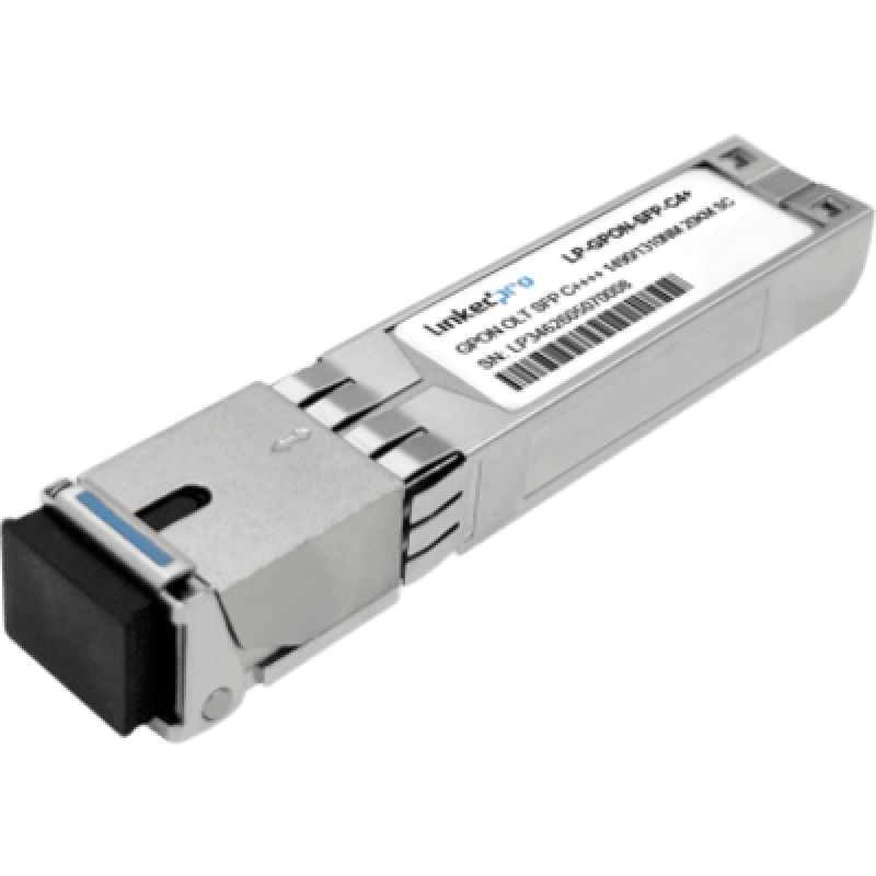 Módulo OLT GPON / C++++ / Simplex SC/UPC / 20 km (12.4 mi) / 1490/1310 nm / Tx 2488 Mbps, Rx 1244 Mbps / Hot-pluggable / DDM / RoHS / Clase 1 / Compatible con HUAWEI, FIBERHOME, TP-LINK, PLANET y V-SOL / Garantía 3 años