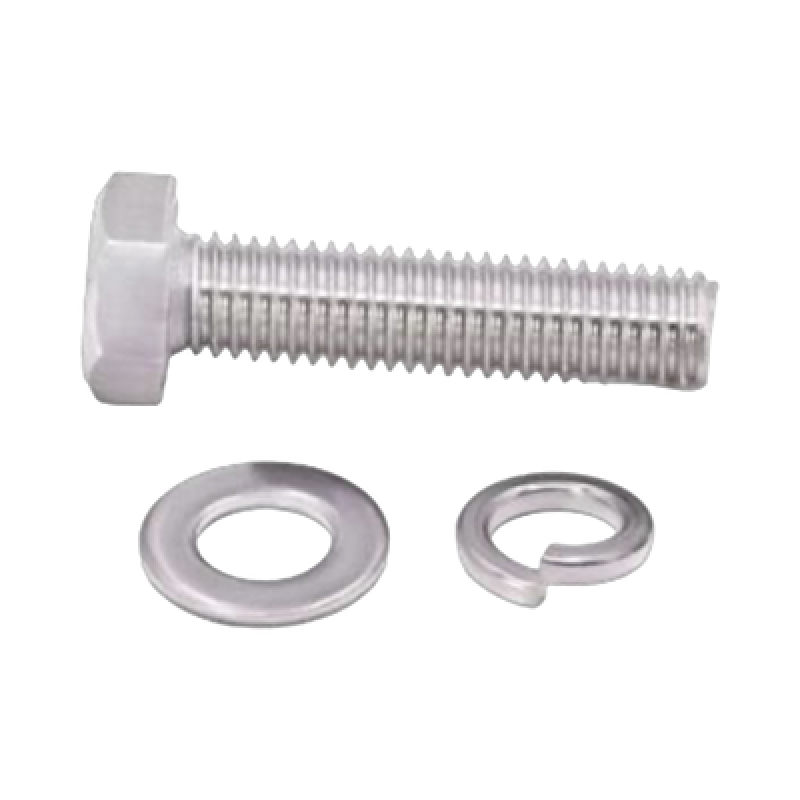  Tornillo M6 x 1.0 mm con Arandela Plana y Arandela de Presión para baterías de 12 V de 28-80 Ah.