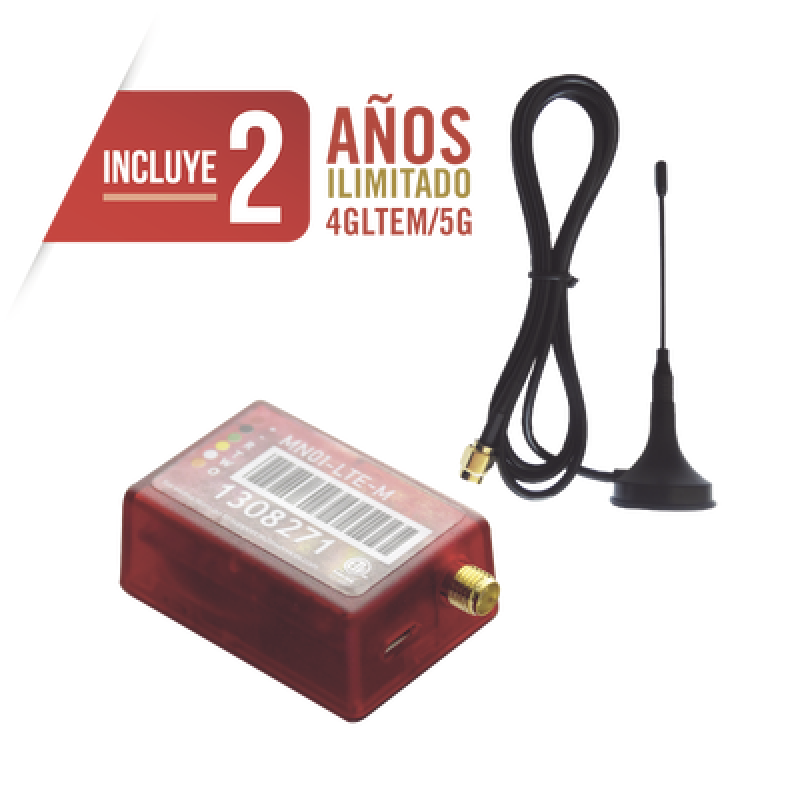 M2M SERVICES MN01-LTE-M Comunicador LTE 5G Dual SIM / INCLUYE 2 AÑOS 4G/5G sin Limites / ÚNICO Programación Remota DSC/HONEYWELL / Cero Configuración