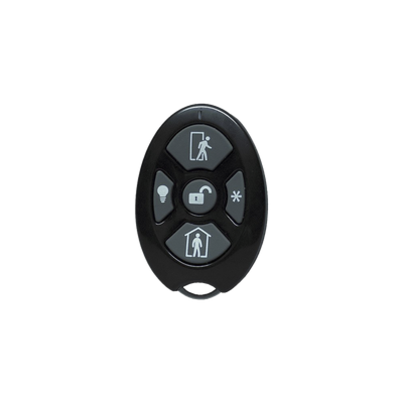 ALULA - Control Remoto de Seguridad Cinco Botones / Compatible con Automatización del Hogar / Encriptación Inalámbrica / Indicador de Batería Baja